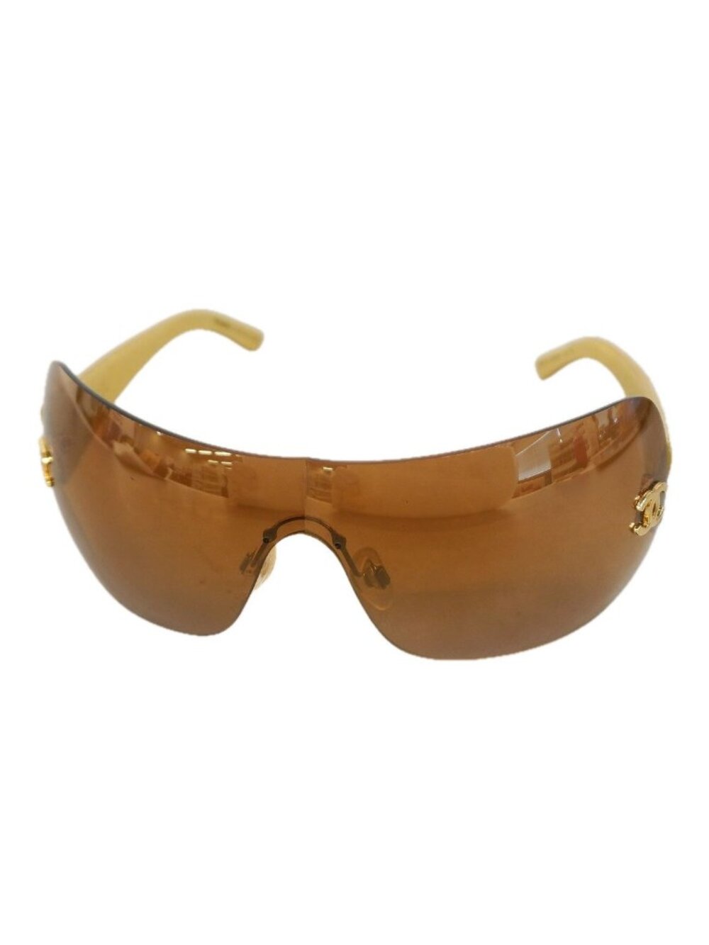 Chanel Sunglasses Brown Gold Eyewear